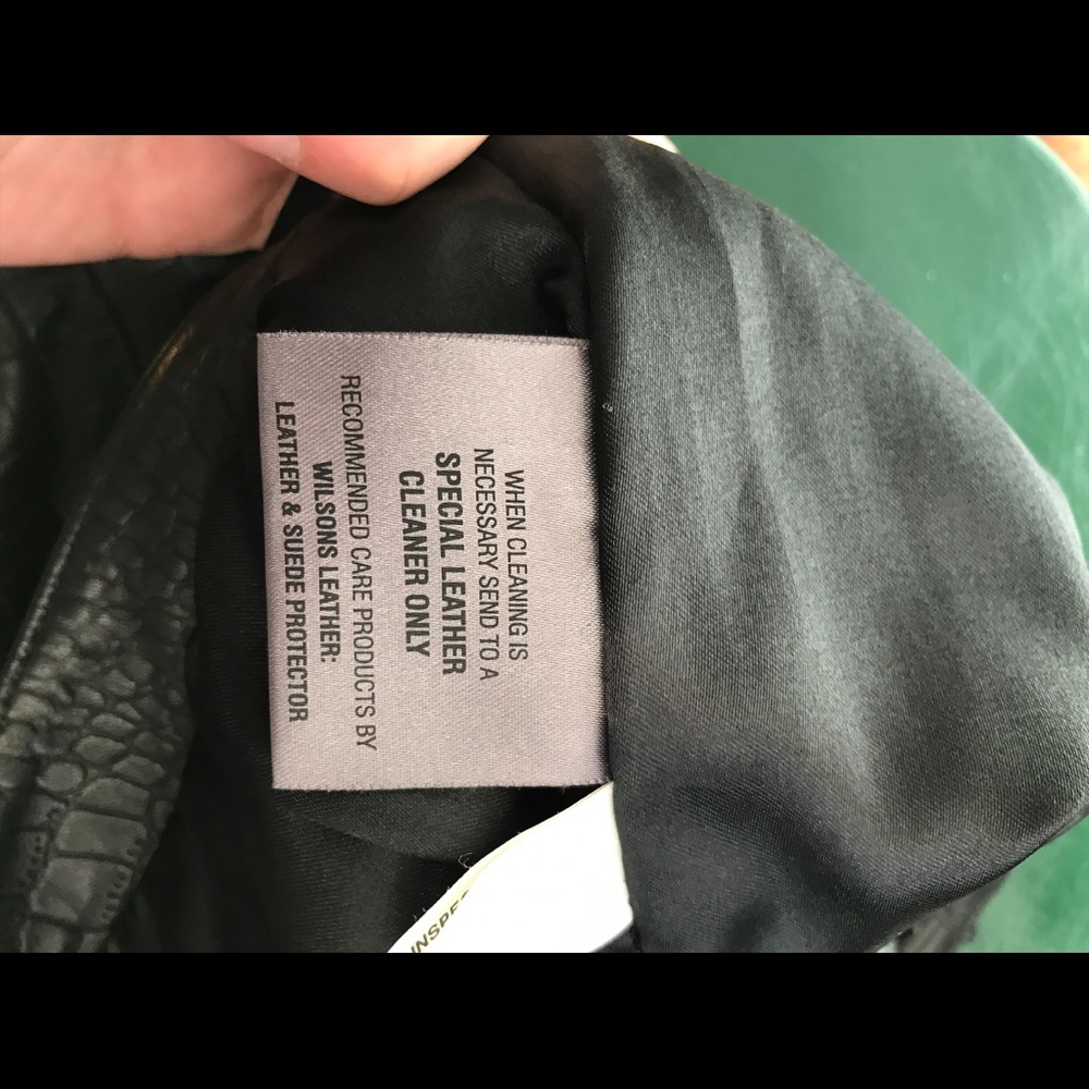 Leather pencil skirt - Picture 6 of 7
